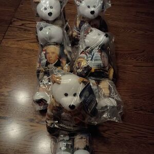 5 Limited Treasures President Bears | Washington Jefferson Adams Madison Monroe